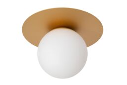 Lucide 'TRICIA' Dimmable Stylish Indoor Decor Flush Ceiling Light 1xE27 in Gold - thumbnail 2