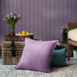 Voyage Maison Alfresco Square Oxford Outdoor Cushion in Purple - Size: 50 cm x 50 cm - thumbnail 6