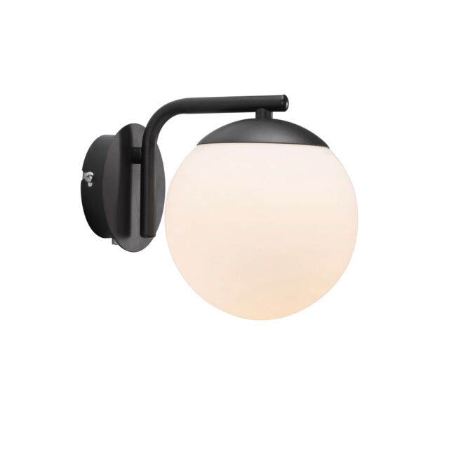 Nordlux Modern Indoor Wall Light Black Glass E14 Hand Blown Glass - No, IP20 - image 1