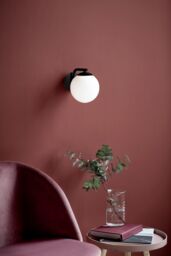 Nordlux Modern Indoor Wall Light Black Glass E14 Hand Blown Glass - No, IP20 - thumbnail 2