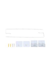 Living and Home Full Length Mirror with Rounded Corners Door Hanging White - thumbnail 6
