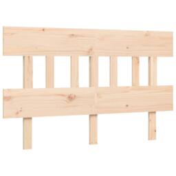 Berkfield Home Bed Frame without Mattress 140x190 cm Solid Wood in Light Tan - thumbnail 8