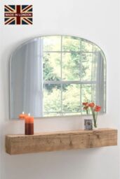 Yearn Mirrors Yearn Simplicity Mantle mirror Bevelled Silver 92(w) x 71cm(h) in Metallic Silver - thumbnail 1