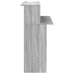 Berkfield Home Reception Desk Grey Sonoma 100x50x103.5 cm Engineered Wood - thumbnail 6