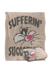 Warner Brothers Looney Tunes Officially Licensed Silky Touch Super Soft Throw Blanket 152 x 127 cm in White - thumbnail 2