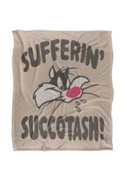 Warner Brothers Looney Tunes Officially Licensed Silky Touch Super Soft Throw Blanket 152 x 127 cm in White - thumbnail 1