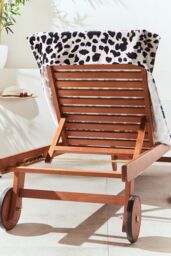 Catherine Lansfield 'Leopard' Cotton Beach Sun Lounger Towel in Natural - thumbnail 2