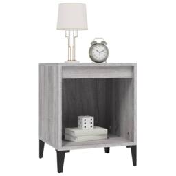 Berkfield Home Bedside Cabinets 2 pcs Grey Sonoma 40x35x50 cm - Size: 40 x 35 x 50 cm - thumbnail 4