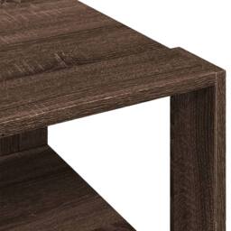 Berkfield Home Decorative Coffee Table Brown Oak 51.5x51.5x30 cm Engineered Wood - thumbnail 7