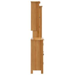 Berkfield Home 4 Piece Bathroom Furniture Set Solid Wood Pine in Brown - thumbnail 6