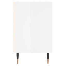 Berkfield Home Bedside Cabinet High Gloss White 40x30x50 cm Engineered Wood - Size: 40 x 30 x 50 cm - thumbnail 5