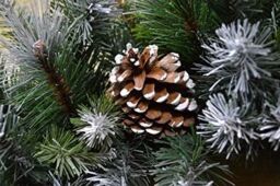 Marco Paul Large Christmas Wreath Snow Flocked With Pinecones Christmas in Green - thumbnail 3