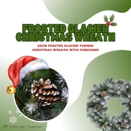 Marco Paul Large Christmas Wreath Snow Flocked With Pinecones Christmas in Green - thumbnail 5