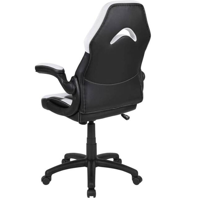 VOGREX White X10 Adjustable Height Padded Racing Gaming Chair - image 1