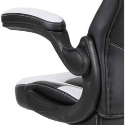 VOGREX White X10 Adjustable Height Padded Racing Gaming Chair - thumbnail 3