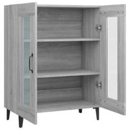 Berkfield Home Sideboard Grey Sonoma 69.5x34x90 cm Engineered Wood - thumbnail 7
