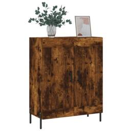 Berkfield Home Sideboard Smoked Oak 69.5x34x90 cm Engineered Wood in Brown - thumbnail 3