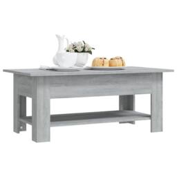 Berkfield Home Modern Coffee Table Grey Sonoma 102x55x42 cm Engineered Wood - Size: 102 x 55 x 42 cm - thumbnail 5