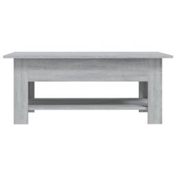 Berkfield Home Modern Coffee Table Grey Sonoma 102x55x42 cm Engineered Wood - Size: 102 x 55 x 42 cm - thumbnail 1