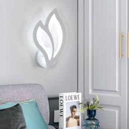 Goeco Wall Light LED Indoor Modern, 13W, Flower-Shaped LED Wall Lamp, 6500K in White - thumbnail 1