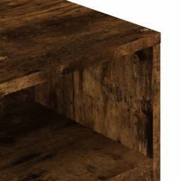 Berkfield Home Coffee Table Smoked Oak 90x55x42.5 cm Engineered Wood in Brown - thumbnail 7