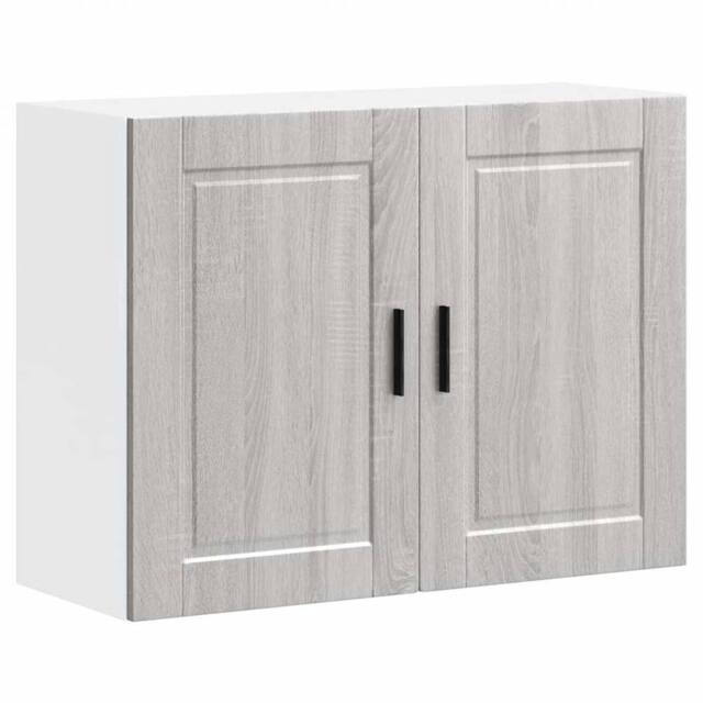 Berkfield Home Kitchen Wall Cabinet Porto Grey Sonoma Engineered Wood - image 1