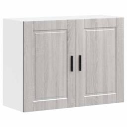 Berkfield Home Kitchen Wall Cabinet Porto Grey Sonoma Engineered Wood - thumbnail 1