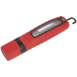 Loops 360Ã‚ ° Swivel Inspection Light - 14 SMD & 3W SMD LED - Rechargeable - Red