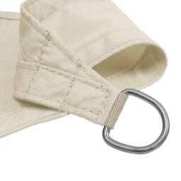 Primrose 3.6m Square Waterproof Patio Sun Shade Canopy 98% UV Block Free Rope in Off-White - thumbnail 3