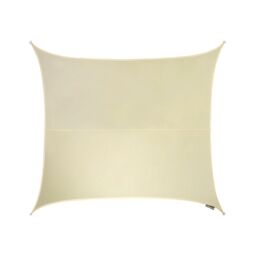 Primrose 3.6m Square Waterproof Patio Sun Shade Canopy 98% UV Block Free Rope in Off-White - thumbnail 1