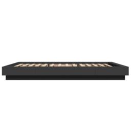 Berkfield Home Bed Frame with LED Lights without Mattress Black 120x190cm - Size: 120x190 cm - thumbnail 6