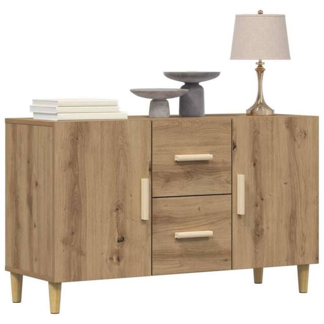 Berkfield Home Sideboard Artisan Oak 100x36x60 cm Engineered Wood in Brown - Size: 100 x 36 x 60 cm - image 1