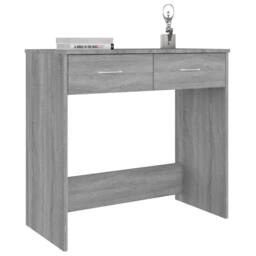 Berkfield Home Elegant Desk Grey Sonoma 80x40x75 cm Engineered Wood - Size: 80 x 40 x 75 cm - thumbnail 1