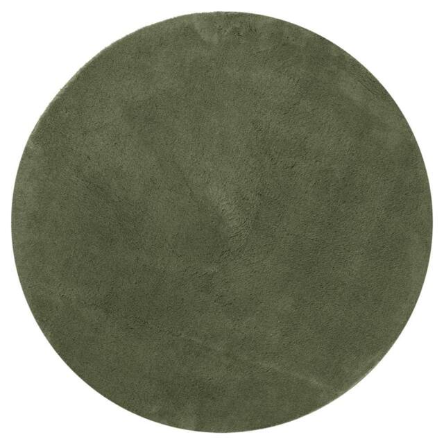 Berkfield Home Rug HUARTE Short Pile Soft & Washable Forest Green √ò 80 cm - Size: Medium - image 1