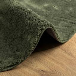 Berkfield Home Rug HUARTE Short Pile Soft & Washable Forest Green √ò 80 cm - Size: Medium - thumbnail 6