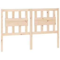 Berkfield Home Bed Headboard 125.5x4x100 cm Solid Wood Pine in Brown - thumbnail 2