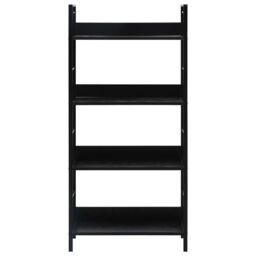 Berkfield Home 4-Layer Book Shelf Black 60x27.6x124.5 cm Engineered Wood - thumbnail 3