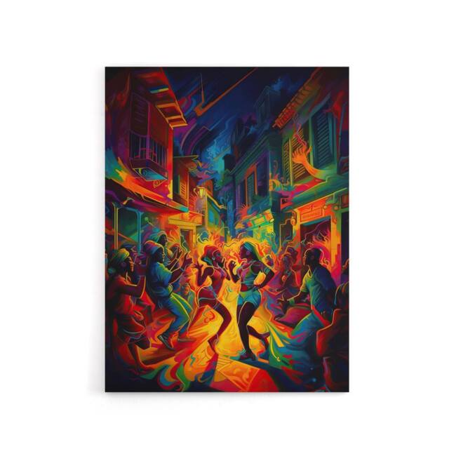 "Artery8 Reggaeton Music Urban Street Dance Canvas Wall Art Print - Size: W18"" x H24""" - image 1