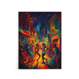 "Artery8 Reggaeton Music Urban Street Dance Canvas Wall Art Print - Size: W18"" x H24""" - thumbnail 1