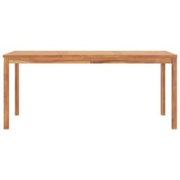 Berkfield Home Garden Dining Table 180x90x77 cm Solid Teak Wood in Brown - Size: 180 x 90 x 77 cm - thumbnail 2