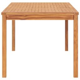 Berkfield Home Garden Dining Table 180x90x77 cm Solid Teak Wood in Brown - Size: 180 x 90 x 77 cm - thumbnail 3