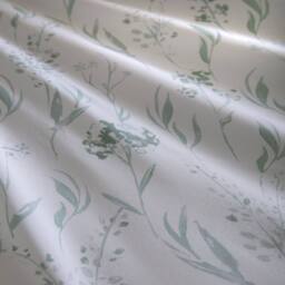 Portfolio Home Wildflower Floral Duvet Cover Quilt Set With Pillow Case Bedding in Light Green - Size: Super King - thumbnail 3