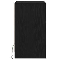 Berkfield Home Bedside Cabinet Black oak 38 x 34 x 61 cm Particle board - thumbnail 7