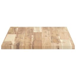 Berkfield Home Floating Shelves 2 pcs 80x40x2 cm Untreated Solid Wood Acacia in Brown - Size: 80 x 40 x 2 cm - thumbnail 5