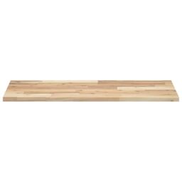Berkfield Home Floating Shelves 2 pcs 80x40x2 cm Untreated Solid Wood Acacia in Brown - Size: 80 x 40 x 2 cm - thumbnail 4