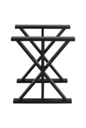 Living and Home 2 Pieces Black Metal Table Legs Heavy Duty Industrial Table Legs - thumbnail 1