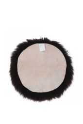 Fenland England Real Sheepskin Seat Pad in Chocolate - thumbnail 2