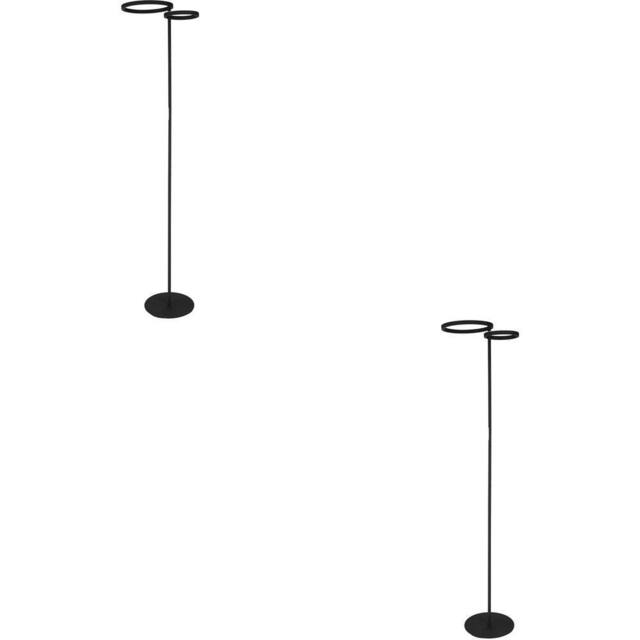 Loops 2 PACK Sleek Modern Black LED Floor Lamp for Stylish Home Illumination - image 1