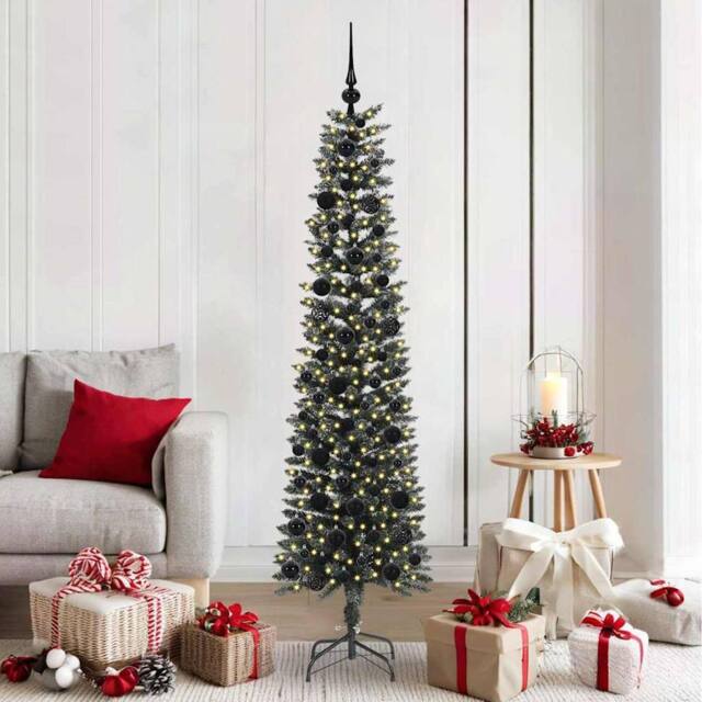 Berkfield Home Artificial Christmas Tree with Stand Green 50.5 x 50.5 x 180 cm - image 1