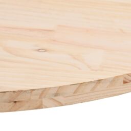 Berkfield Home Table Top 70x35x2.5 cm Solid Wood Pine Oval in Brown - thumbnail 5